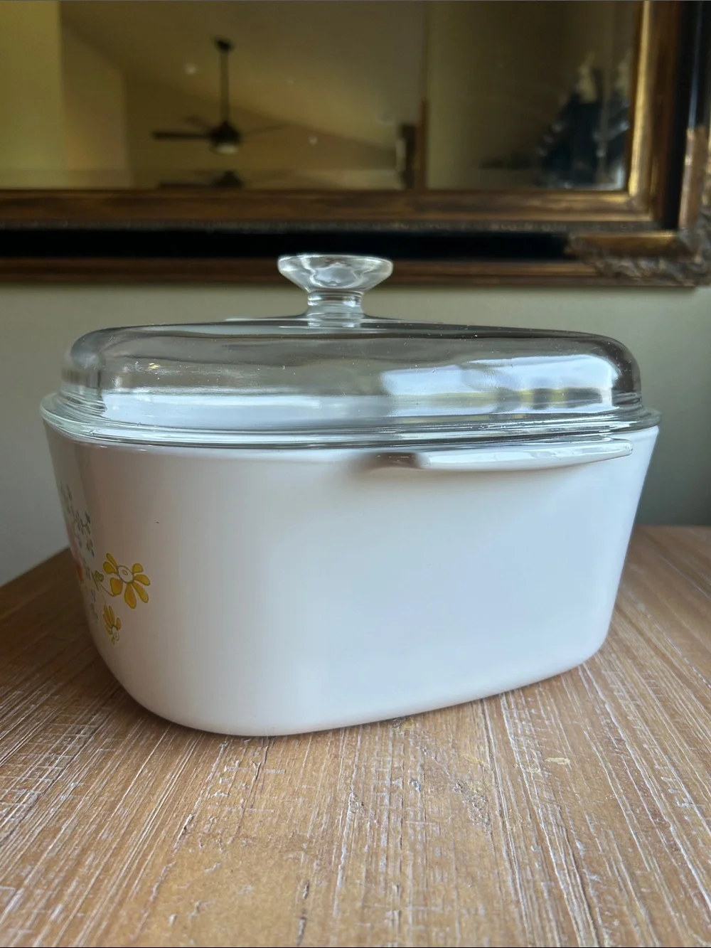 Large Vintage Corning Ware Wildflower Poppy Pattern A-5-B Casserole Dish 5 Quart